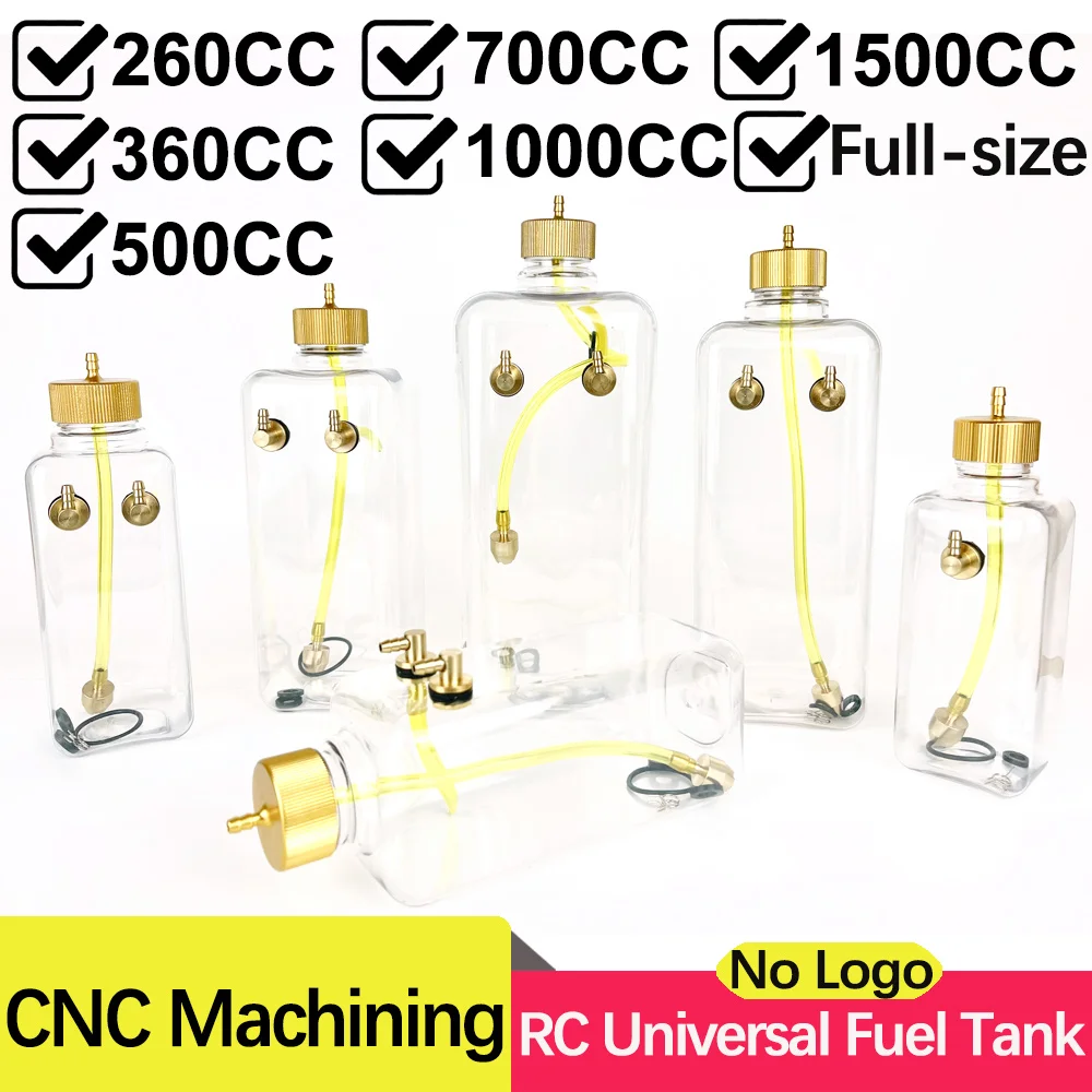 RC топливный бак прозрачная пластиковая бутылка 260/360/500/700/1000/1500 мл/CC CNC алюминиевый