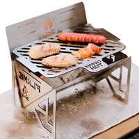 wood grill for camping folding portable barbecue charcoal grill detachable portable charcoal wood grill camping grill for picnic