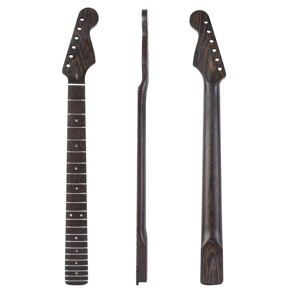 1pcs Wenge Electric Guitar Neck 22 Frets With Bone Nut For ST Electric Guitar Durable Musical Instruments Guitars Accessories