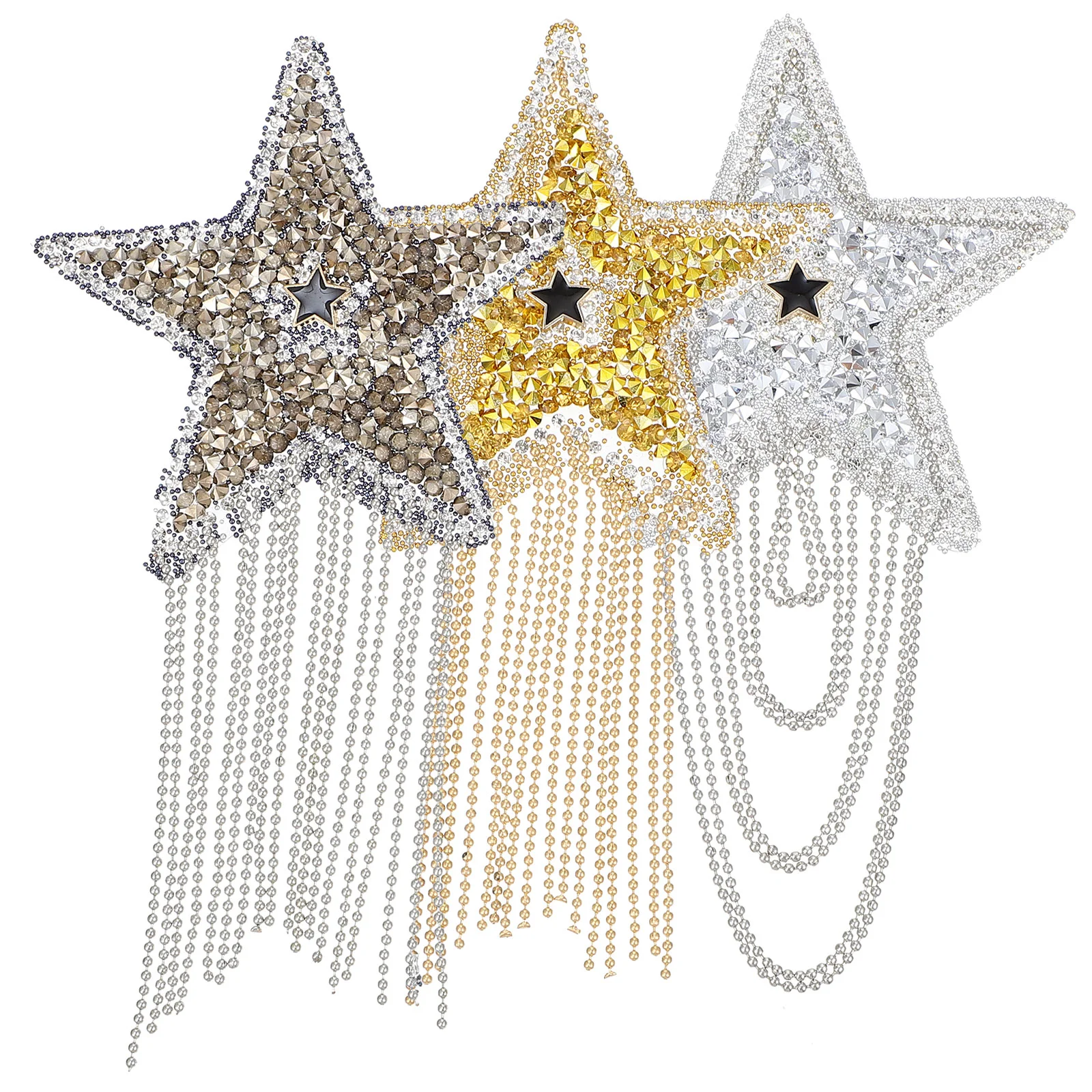 

Patchesapplique Star Iron Rhinestone Patch Sew Appliques Tasselembroidered Clothing Sequin Jeans Sewing Badge Diy Clothes Jacket