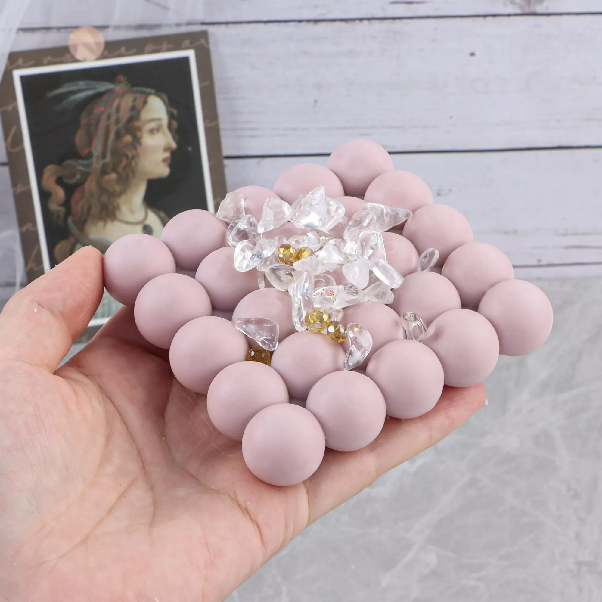 

Cement Ball Tray Silicone Mold Concrete Coaster Candle Mould Diy Plaster Craft Mousse Chocolate Baking Tool Home Prop