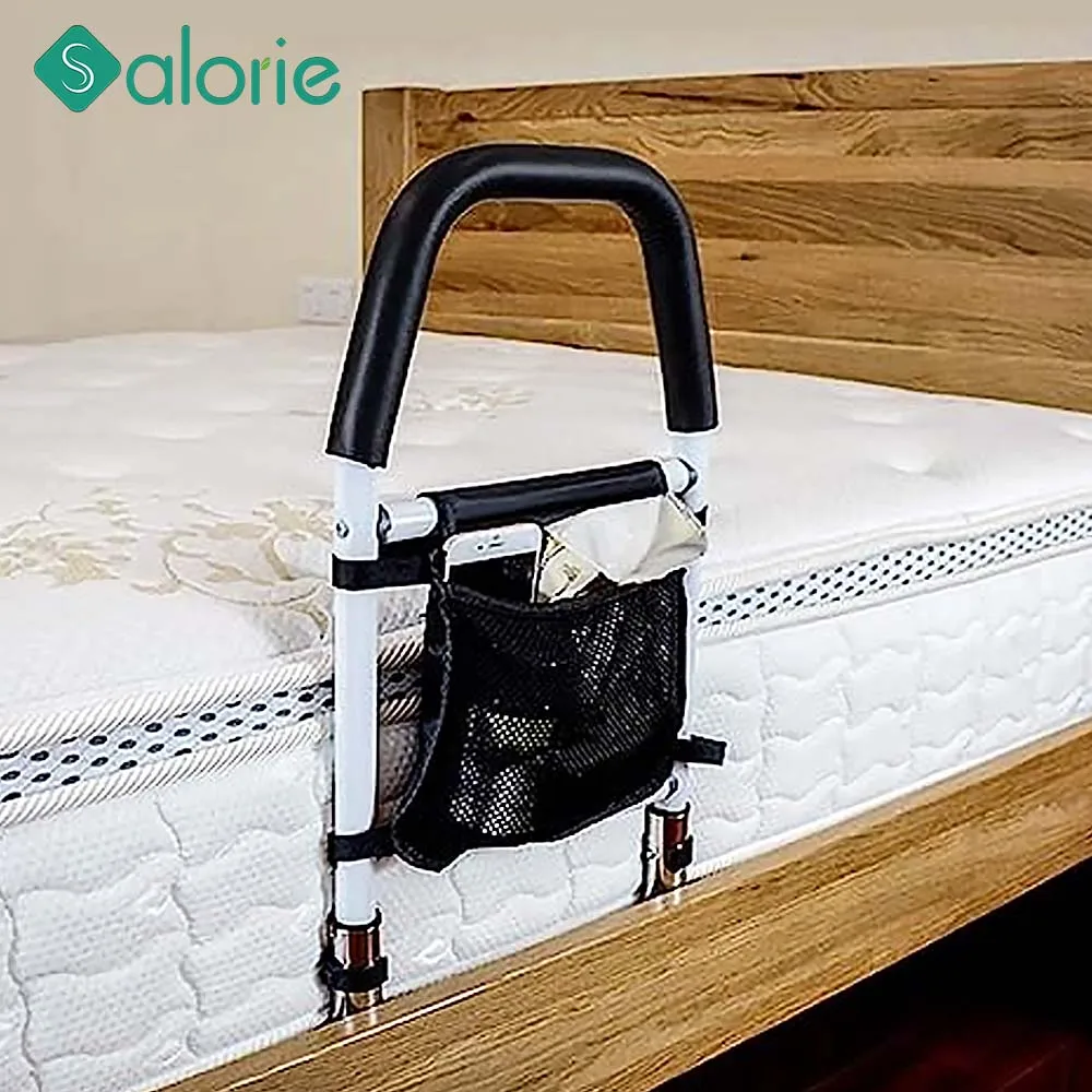 

Height Adjustable Hand Bed Rail for Elderly Senior with Anchor Strap Iron Plating Bed Assist Bar Handle Safety Hand Rail Fence