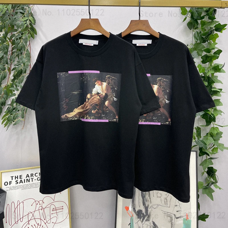

Spring/Summer Men's 100% Cotton T-shirt Character High Definition Printed T-shirt 230g High Quality Men's and Women's T-shirts