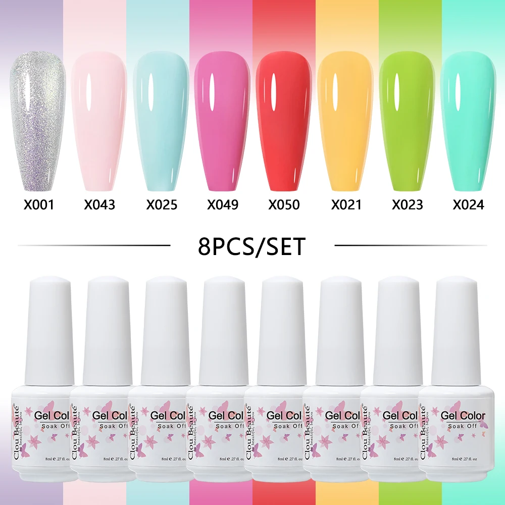 Гель-лак для ногтей 8 шт. мл