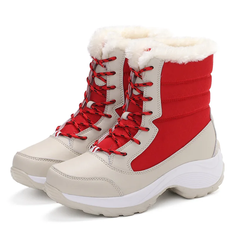 

Snow Boots for Women Winter Shoes Waterproof Non-slip Plus Fleece Keep Warm Ankle Boot Female Casual Platform Shoes Botas Mujer