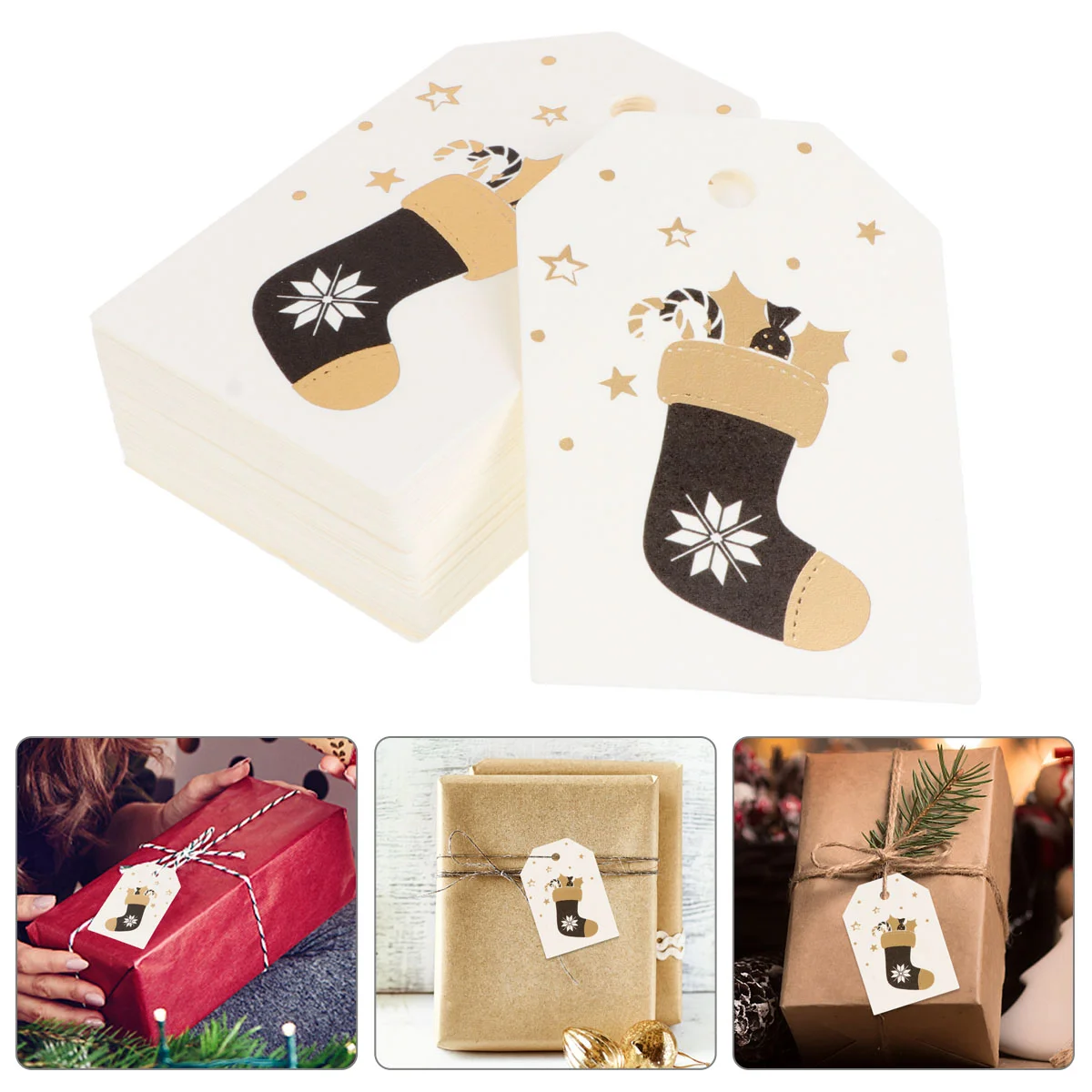 

Christmas Hanging Tree Merry Bookmark Santa Packaging Decoration Holiday Tagscardsdiy Decorarion Bookmarks Gift