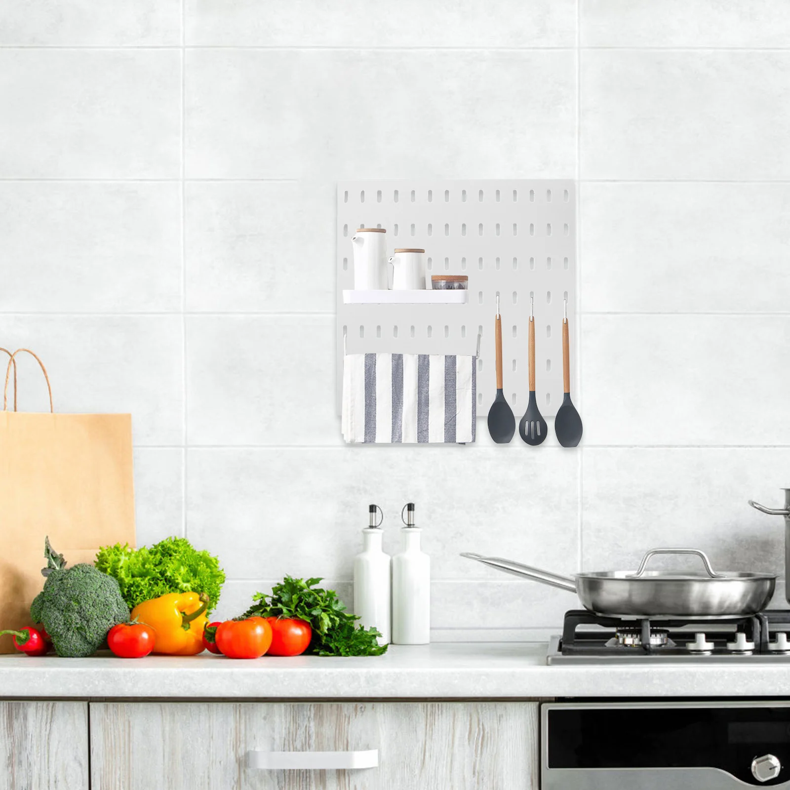 Стойка для колышек декор перфорированная доска настенная панель органайзер