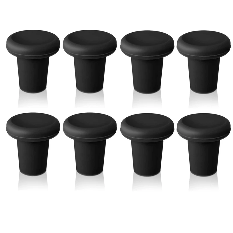 

8 Pcs Silicone Wine Stopper Reusable Beer Bottle Stopper Bottle Stopper Beer Champagne Wine Storage Keep The Original Flavor