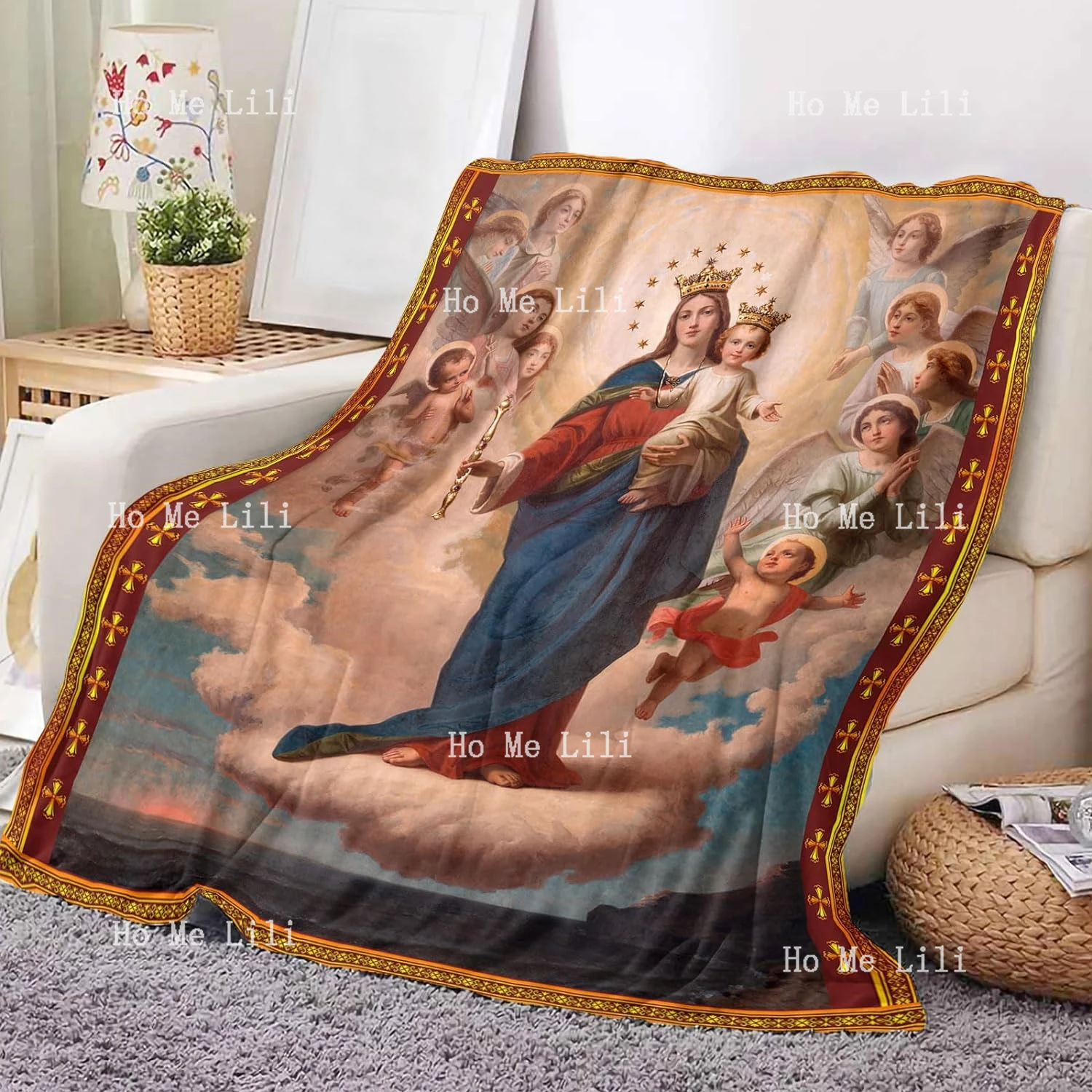 Одеяло Дева наш леди Гуадалупе теплый уютный фланелевый плед для молитвы