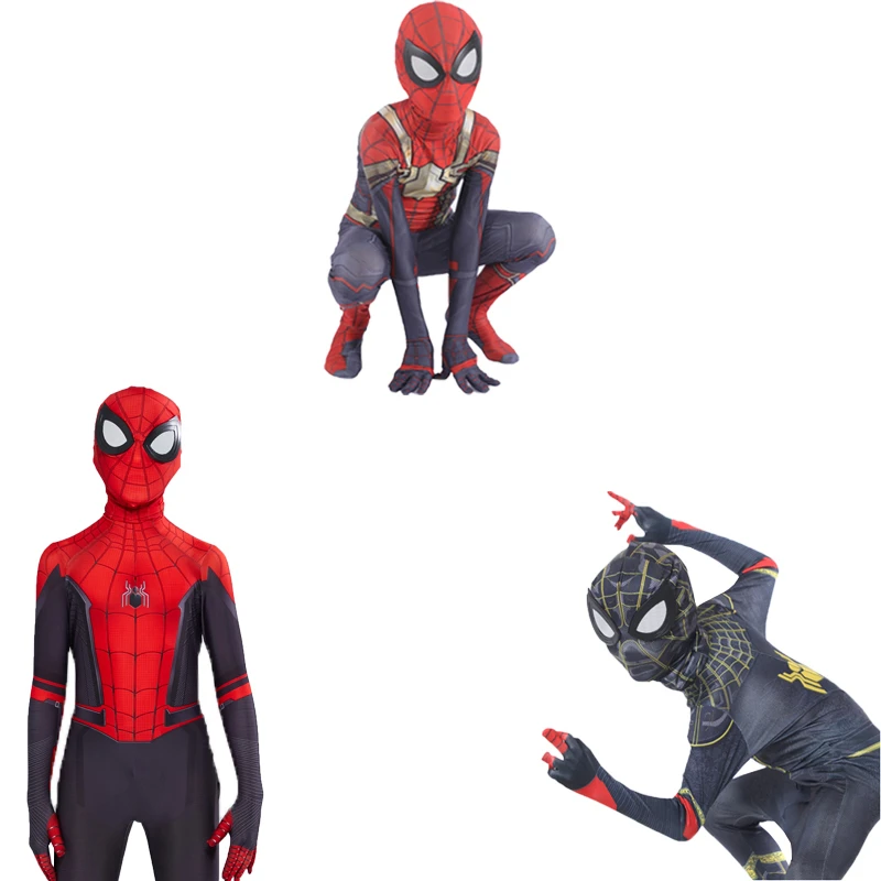 

No Way Home Costume Integrated Suit Far From Home Costume Cosplay Hero Jumpsuits Halloween Costume for Kids