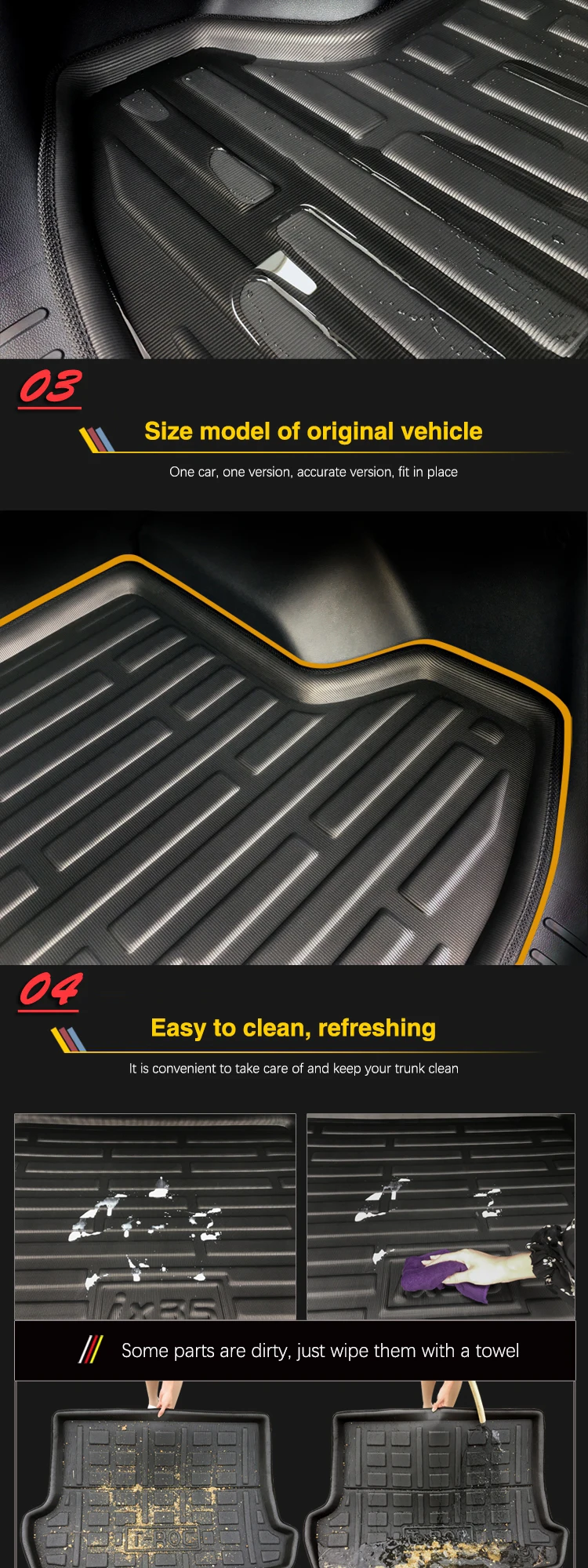 Коврики в багажник автомобиля для Volkswagen ID 4 аксессуары VW ID4 2021 2022 2023 коврик против