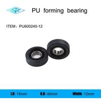 the manufacturer supplies polyurethane forming bearing pu600240 12 rubber coated pulley 15mm40mm12mm