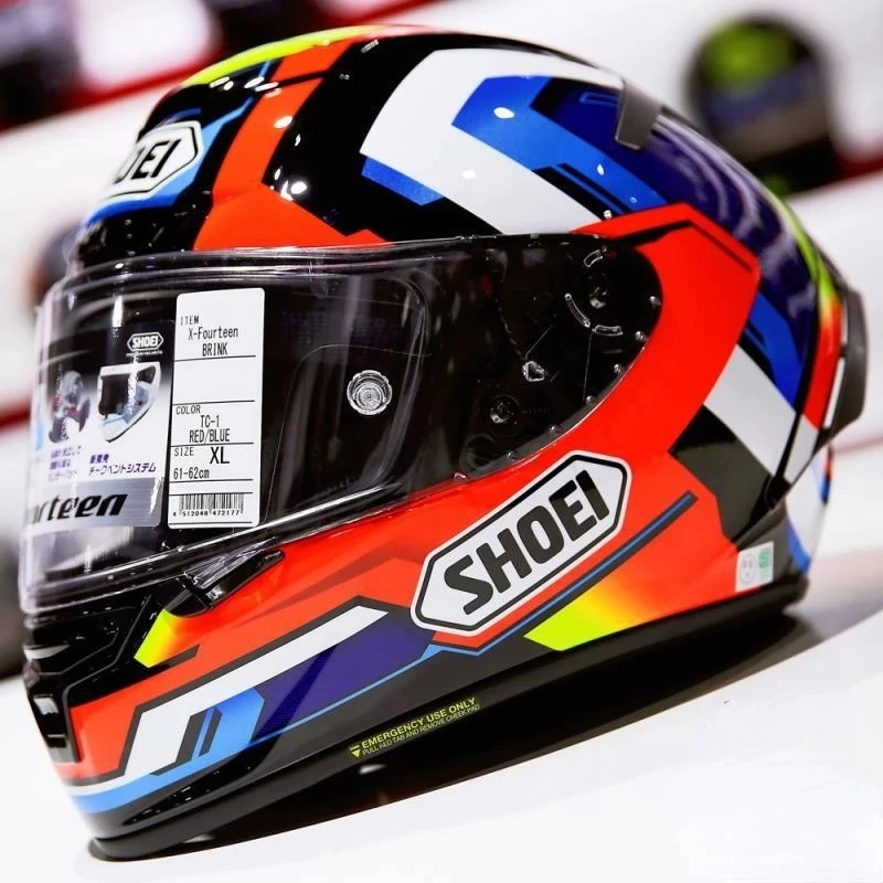 

SHOEI X14 Helmet X-Fourteen Marquez Brink Red White Blue Helmet Full Face Racing Motorcycle Helmet Casco De Motocicleta