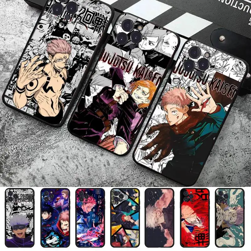 

Jujutsu Kaisen Anime Phone Case Silicone Soft For iphone 14 13 12 11 Pro Mini XS MAX 8 7 6 Plus X 2020 XR Shell