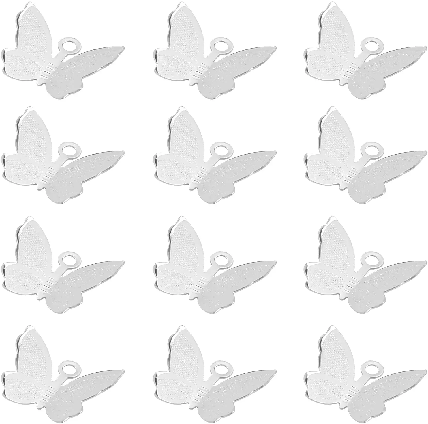 

120 шт., латунные подвески в виде бабочек