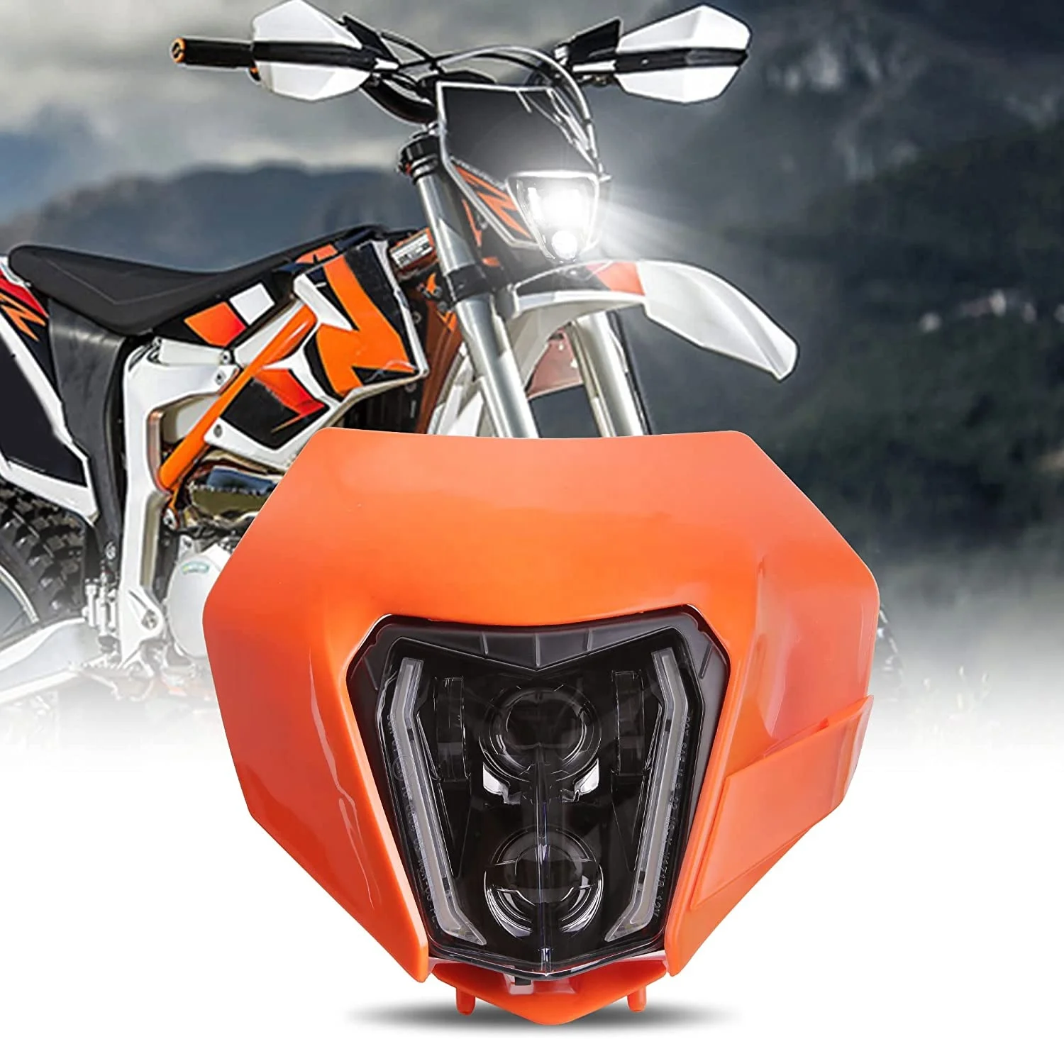 SMC R 690 Enduro Dirt Bike Supermoto Запчасти Emark Светодиодный обтекатель фар для EXC XCW 250 350 450 500 2017-2021 гг. (art.: 3920cd30b46da) - 3920cd30b46da