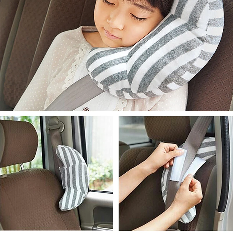 

Children Auto Car Seat Headrest Pad Shoulder Support Cushion Cotton Soft Sleep Pillow Car Neck Pillow for Kids Baby Playpens