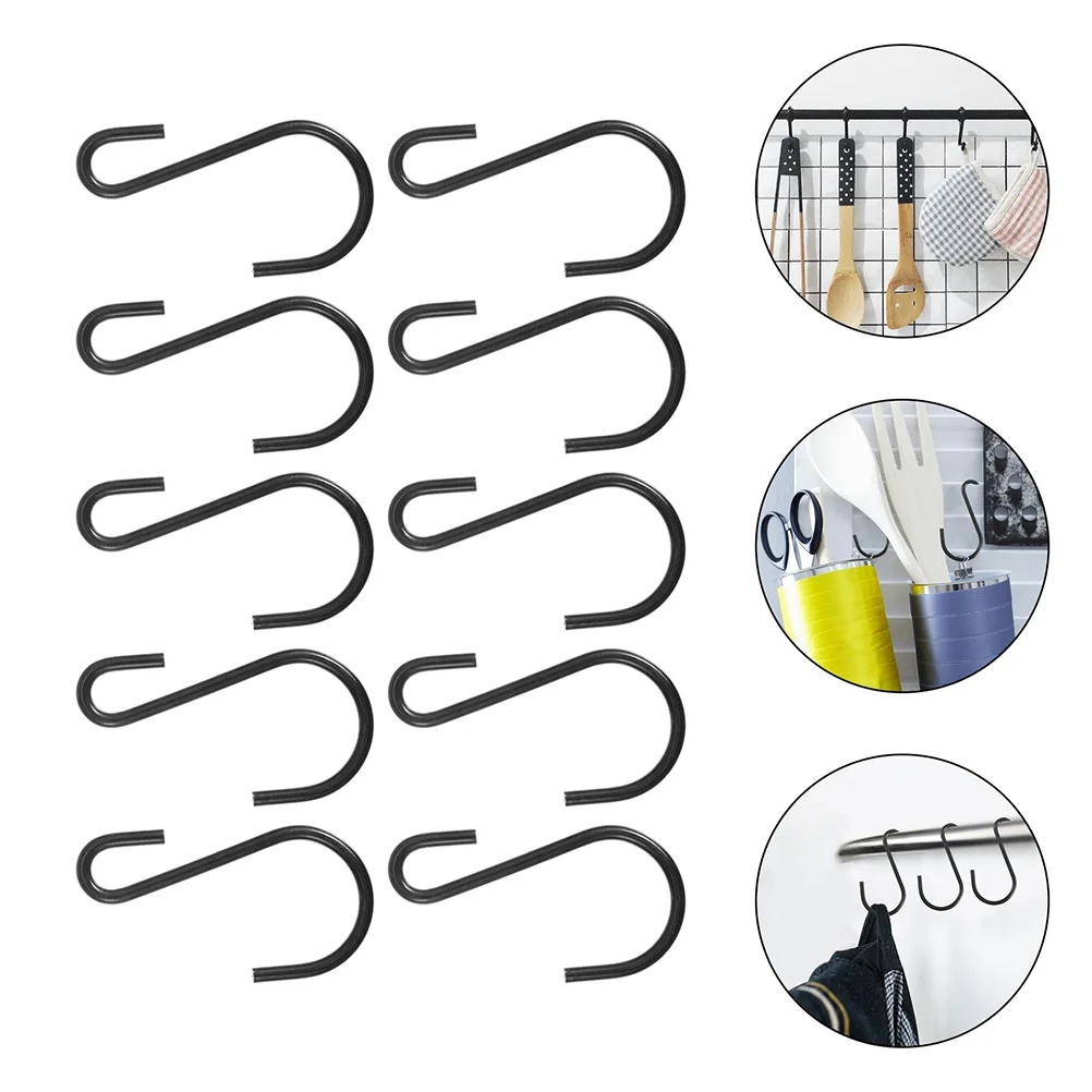 

10pcs Portable Multifunction Multipurpose S-shape Hooks S-shaped Hangers Small S-style Hooks