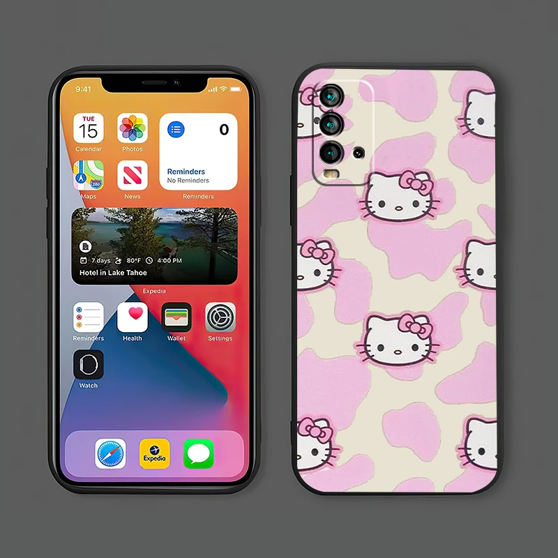 

Чехол для телефона с рисунком Hello Kitty для Xiaomi Redmi 9 9i 9T 9AT 9A 9C Note 9 Pro MAX 5G 9T 9S 10S 10 Pro MAX 10T
