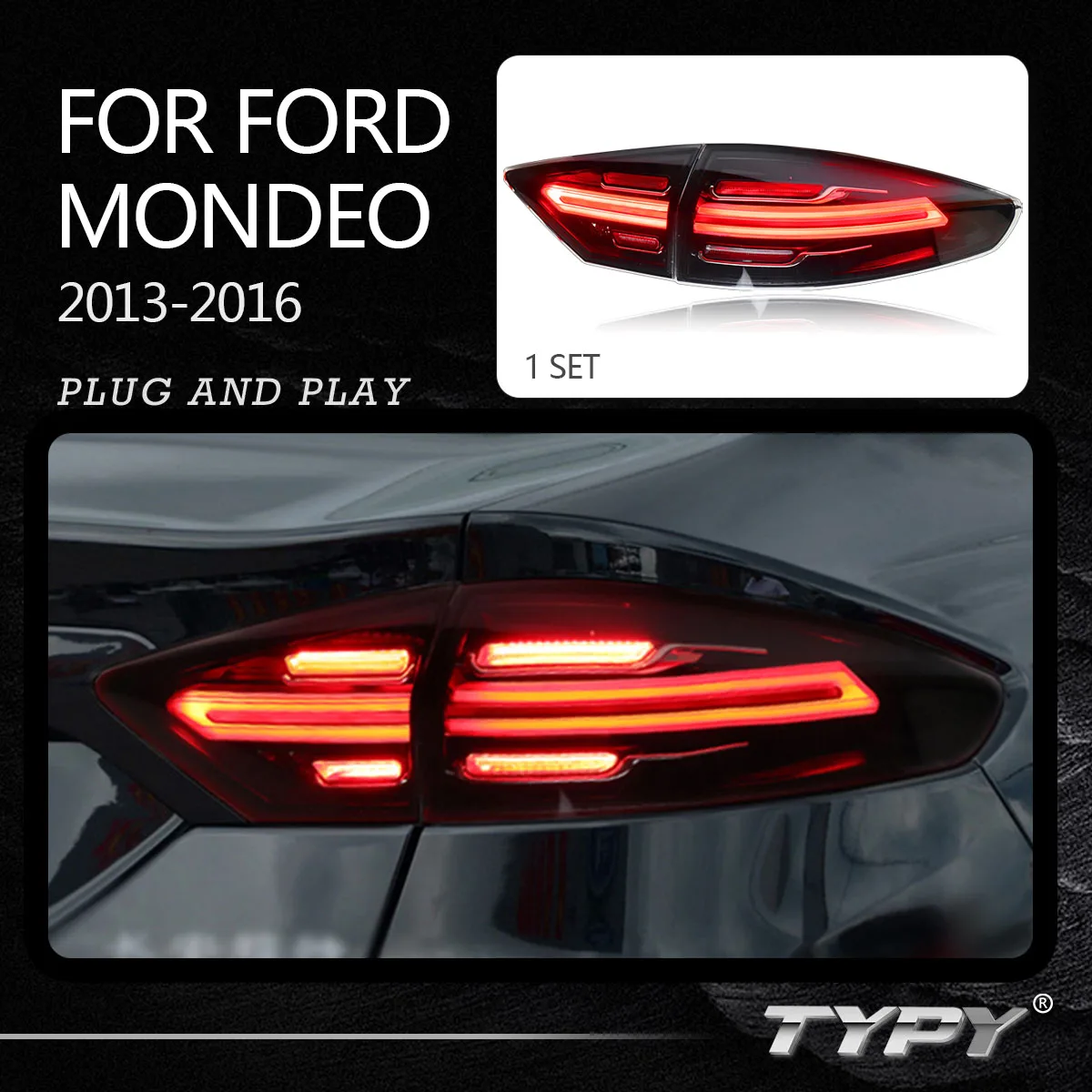 

Автомобильные новые задние фонари для Ford Mondeo 2013 2014 2015 2016