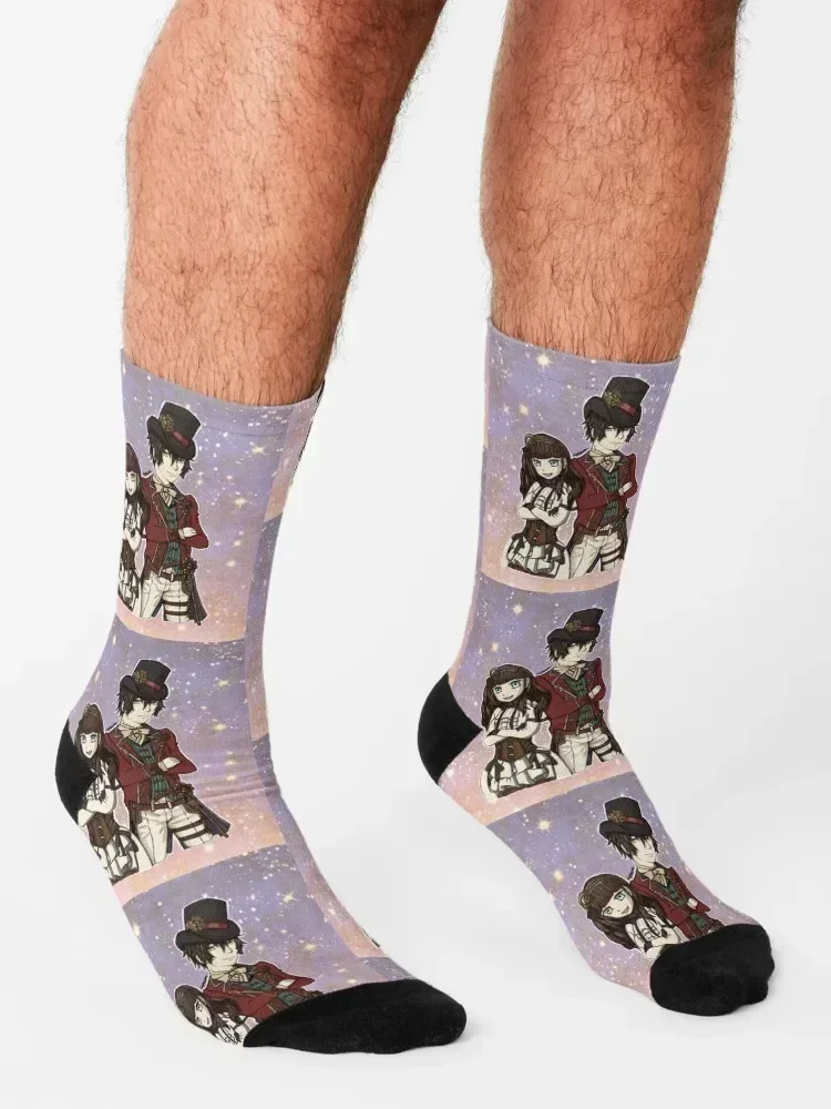 Код: Realise - Cardia and Lupin Носки зимние с принтом для девочек Мужские