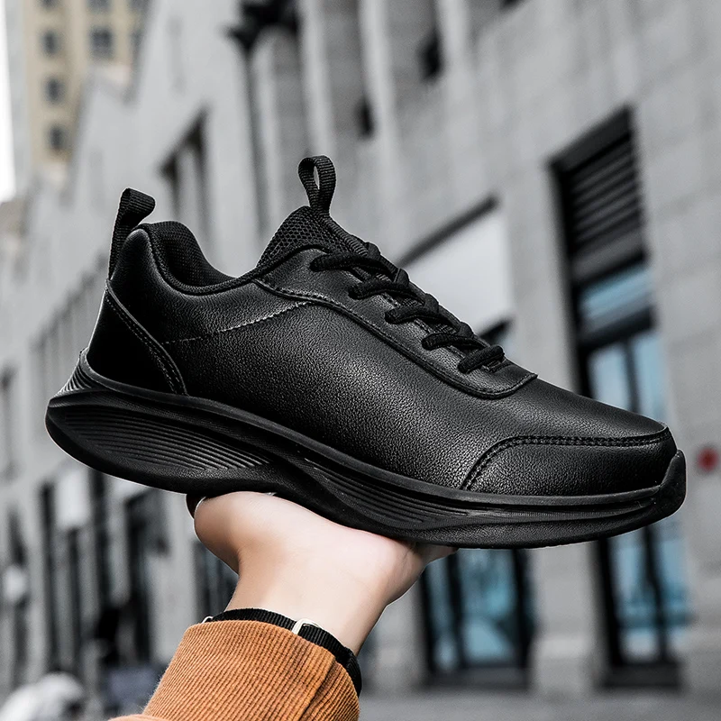 Зима 2024 Хлопковые Повседневные Кроссовки Низкие Кожаные Водонепроницаемые