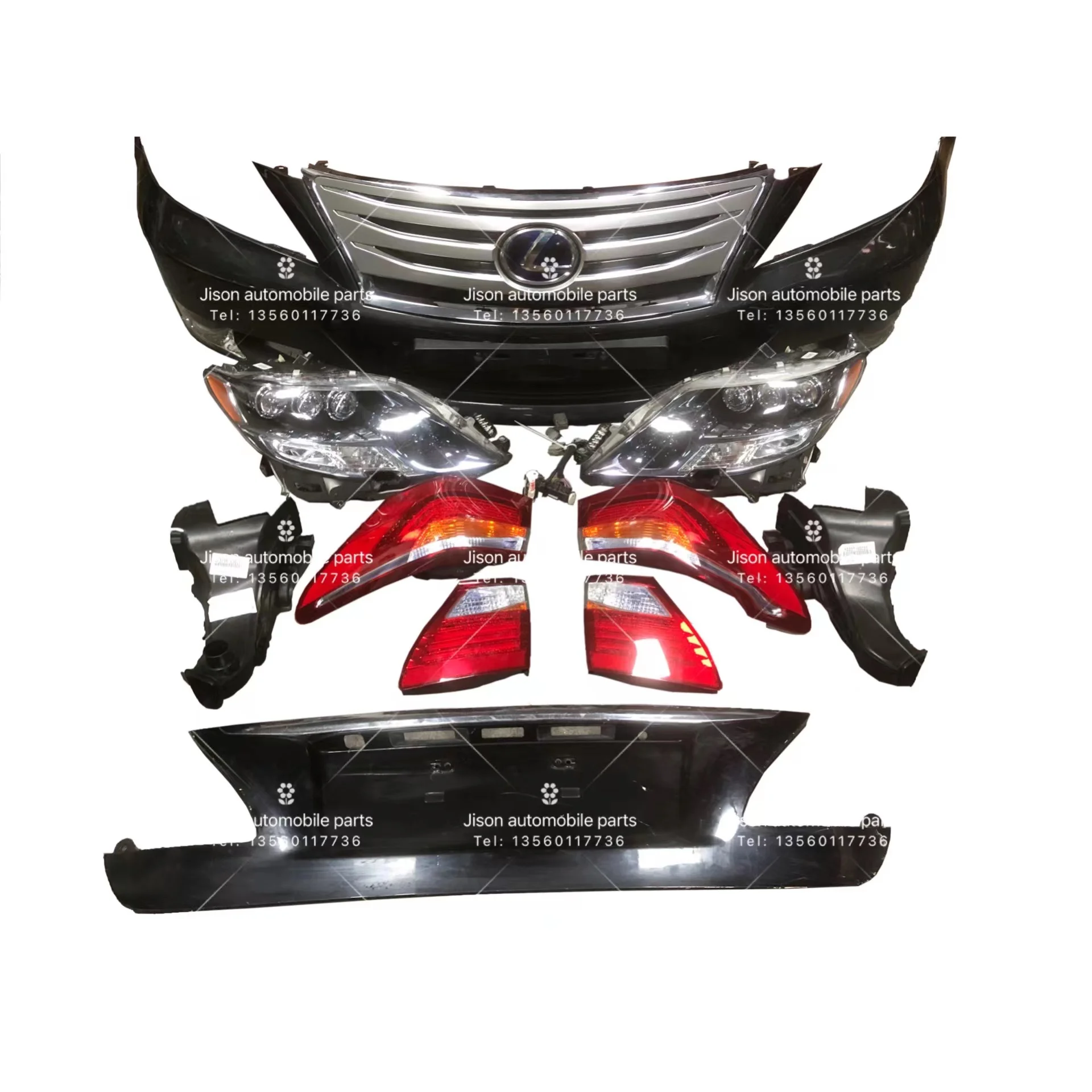

Lexus 2006 LS460 front grid assembly upgrade 2012LS600HL high with headlights refit front bumper original factory in Japan