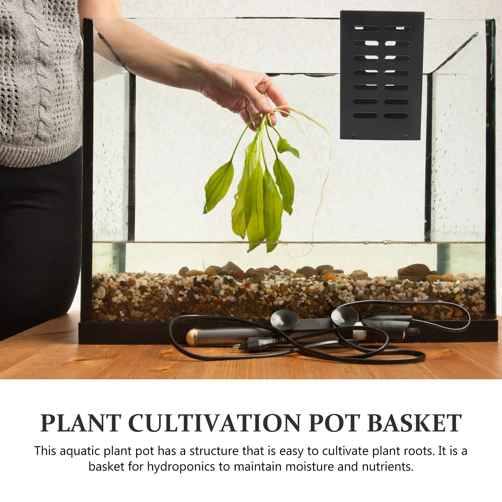 Горшок для водных растений украшения аквариума большие принадлежности корзина