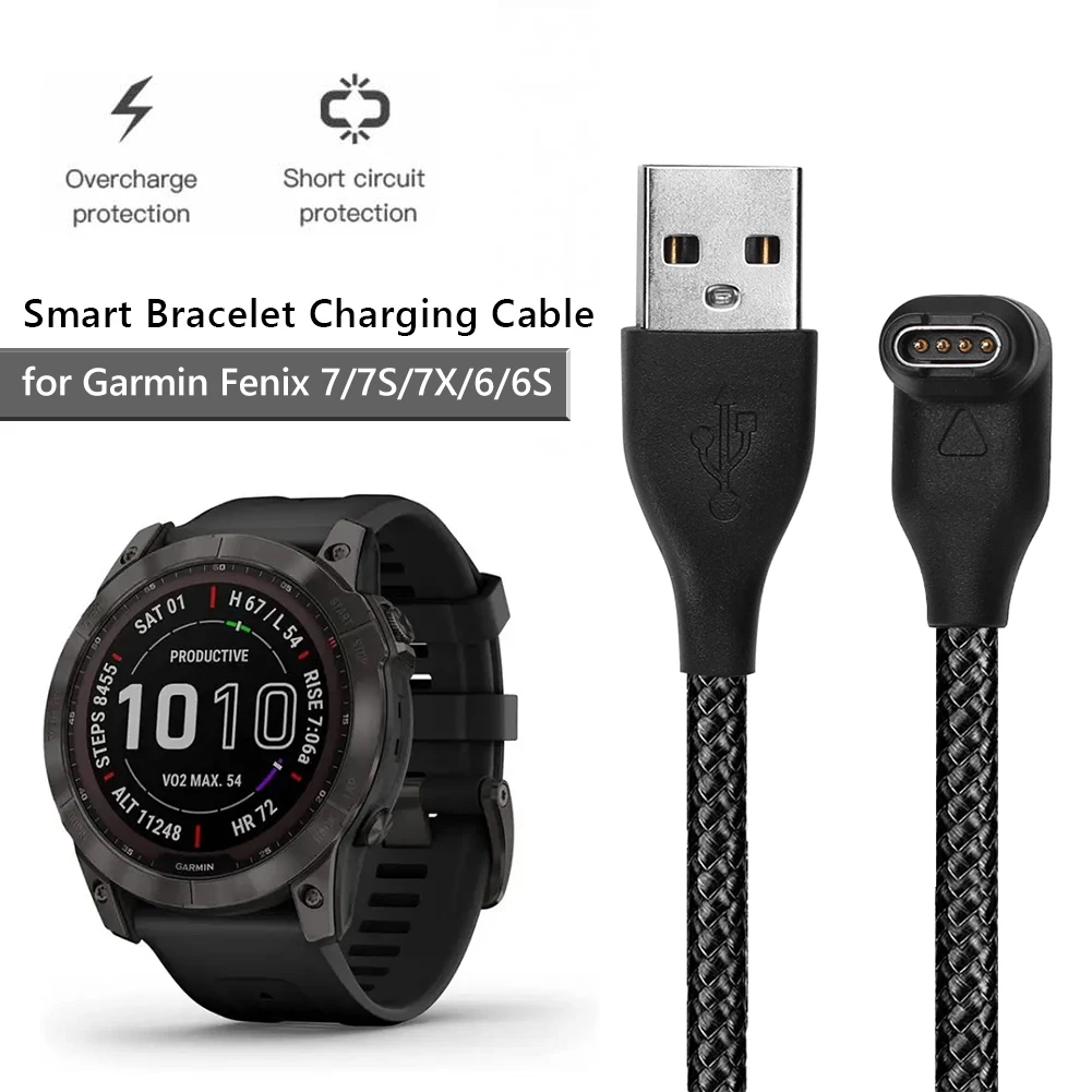 

Штекерный USB-кабель для зарядки умных часов, аксессуары, 1 м, адаптер для зарядного устройства, шнур для передачи данных, зарядный шнур для ...