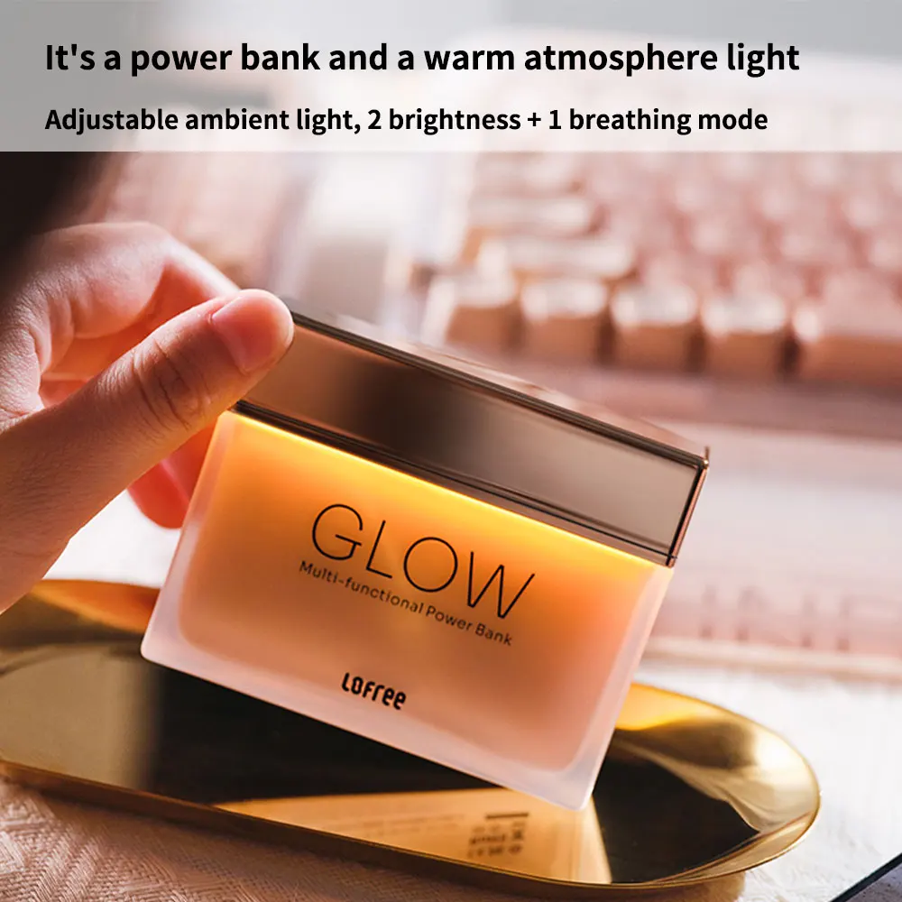 Жидкая основа Lofree GLOW Power Bank 10000MA большой емкости с