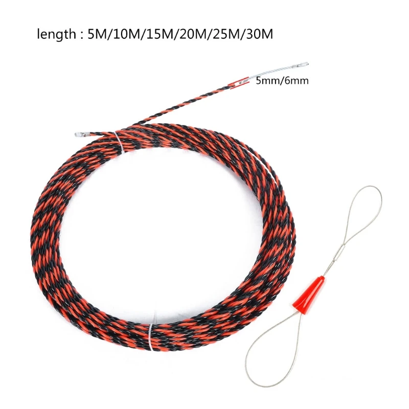 

Cable Puller Fiberglass Electric Cable Wire Puller Electrical Tool Tape Cable Guide Device Push Duct Snake Rodder Fish