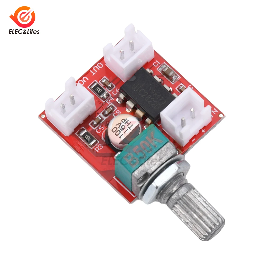 Плата моно-усилителя BTL 1 8-12 В постоянного тока UTC2822 мини-усилитель для наушников