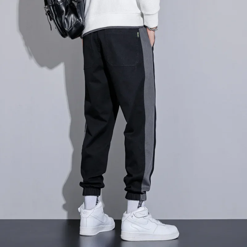 Осень/зима 2022 новые мужские модные повседневные брюки-карго с широкими штанинами