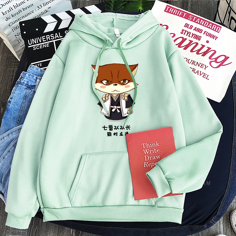 Отбеливающие толстовки в стиле Харадзюку С аниме для мужчин и женщин забавные