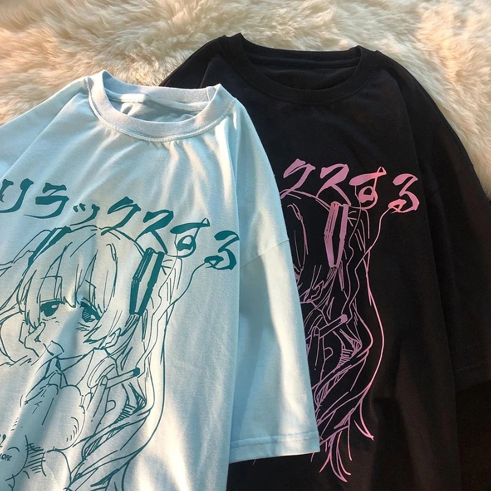 

Funny Oversized T-shirt Female Dark Skull Bones Heart and Lung Print Short Sleeve Streetwear Harajuku Summer Top Woman Clothes