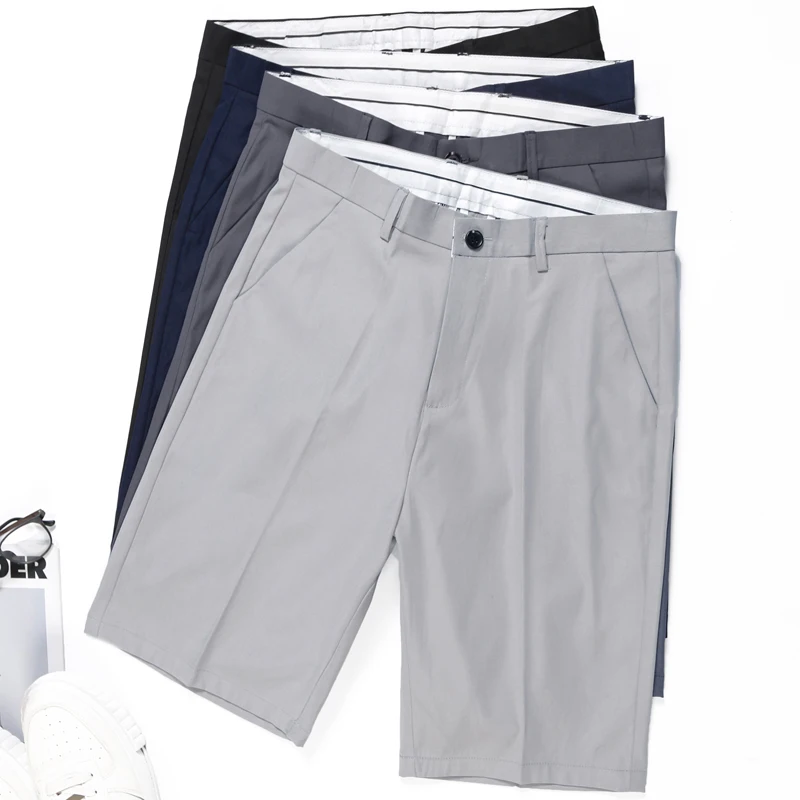 

2023 Summer New Men's Five-point Suit Shorts Men's Slim Stretch Casual Short Pants
