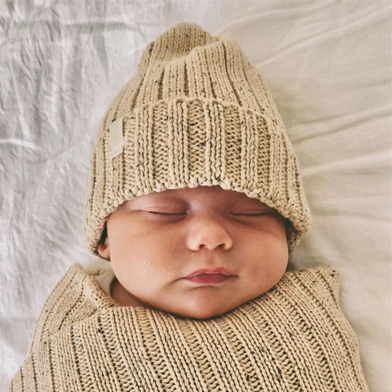 Шапка-бини для новорожденных из натурального хлопка 100% |