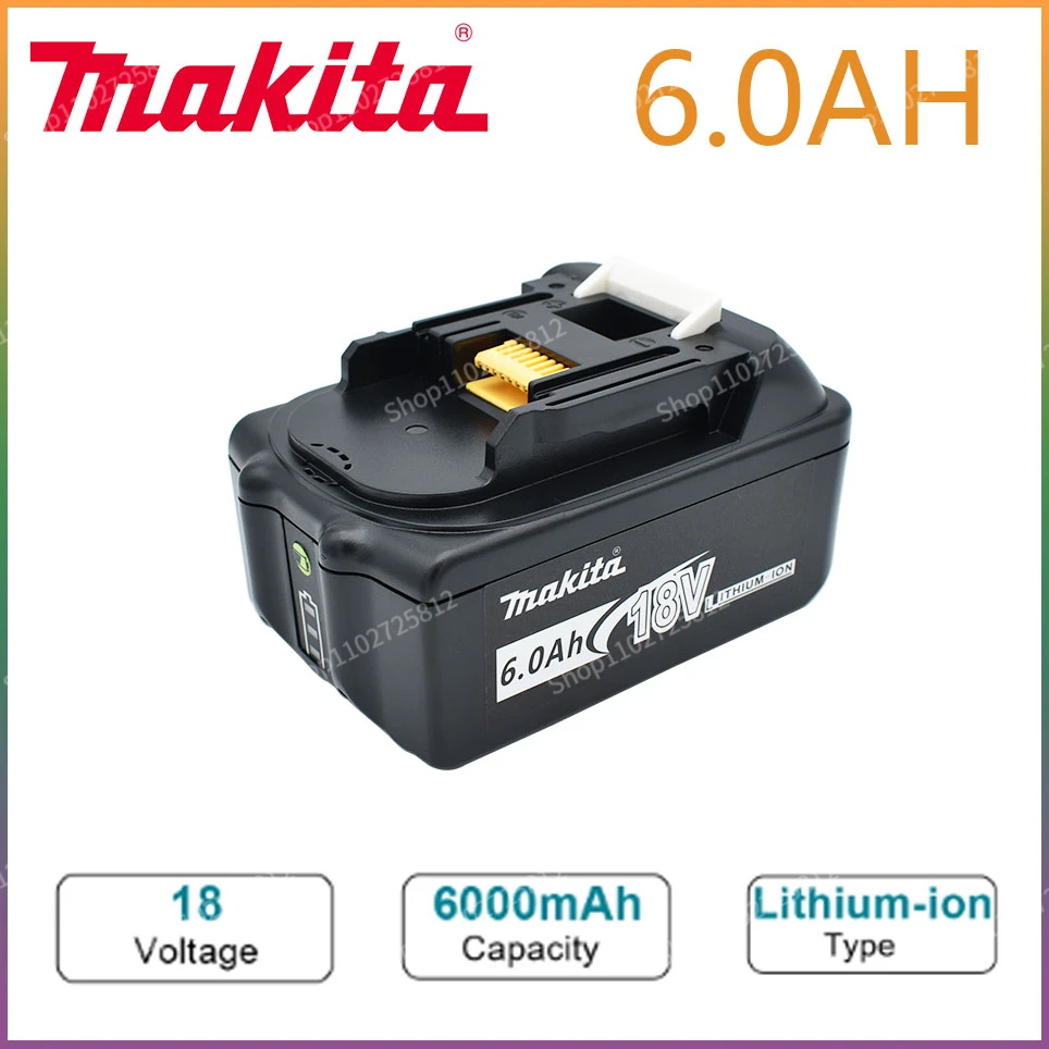 

6.0Ah 18V BL1830 Makita Original 6000mAh BL1815 BL1860 BL1840 194205-3 Rechargeable Li-IonBattery Replaceable Power Tool Battery