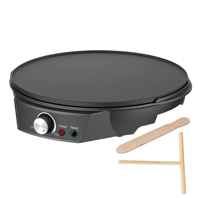 

Pancake Maker Non Stick Crepe Pan Electric 30cm Pancake Griddle Pan For Cookies Roti Tortilla Eggs & Other On The Go Breakfast