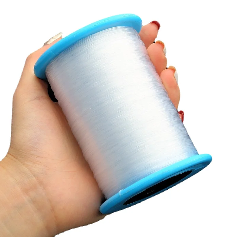 0.2-1.0mm Transparent Crystal Cord Large Roll Non Elastic Fishing Rope Handmade DIY Beaded Ring Jewelry Accessories