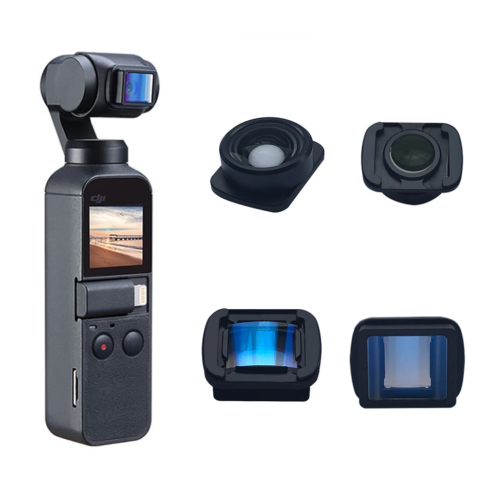Anamorphic Movie Wide-angle Lens Vlog Video Shooting Easy Install Lens for DJI Osmo Pocket 1/2 Handheld Gimbal Accessories