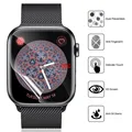 1-4 sztuk hydrożel folia do Apple Watch 7 6 SE 5 4 3 2 1 ekrany ochronne do zegarka Apple Watch Series 38mm 42mm 45mm 41mm 40mm 44mm