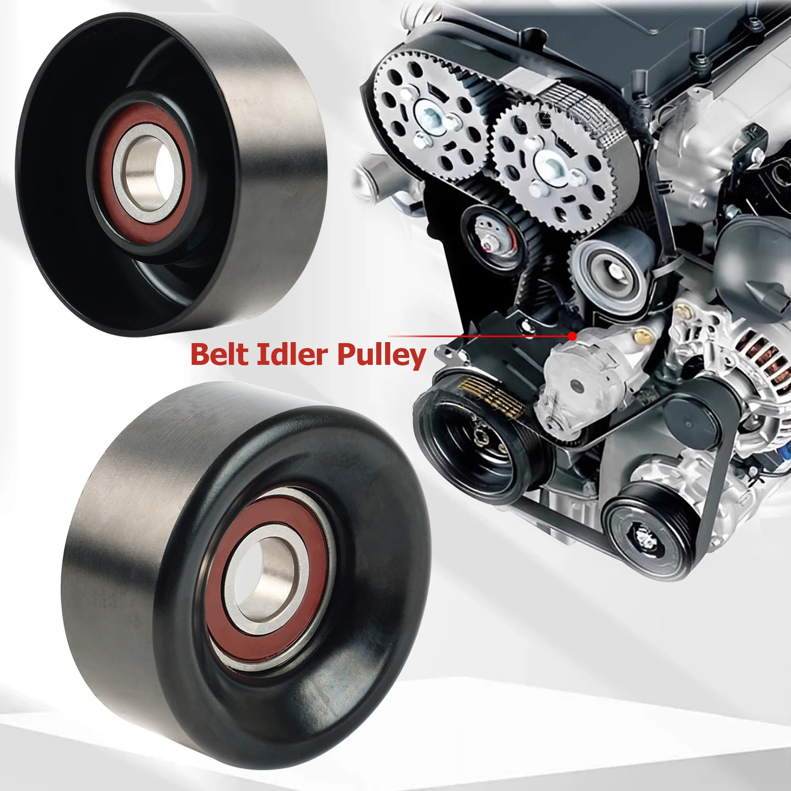 Направляющий шкив ремня приводного вентилятора для Ford MK6 2.4 Diesel 2000-2006 Honda CR-V Element CIVIC YC1E9444AD Верхний резиновый аксессуар (art.: 3920cd72ff6a5) - 3920cd72ff6a5