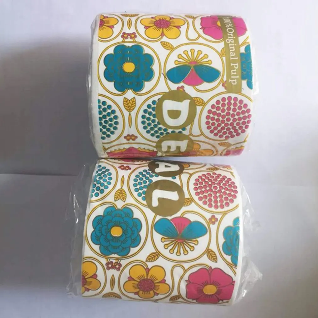 

Toilet Paper Bath Paper Little Bear Printed Home Cartoon Bath Toilet Roll Paper Living Room Supplies Decor Tissue