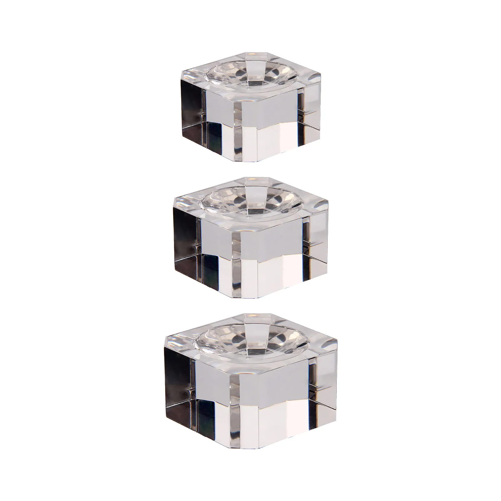 

Square Crystal Ball Stand Clear Crystal Base Display Stand Crystal Ball Base For Display Crystal Balls Lensball Sphere Globe