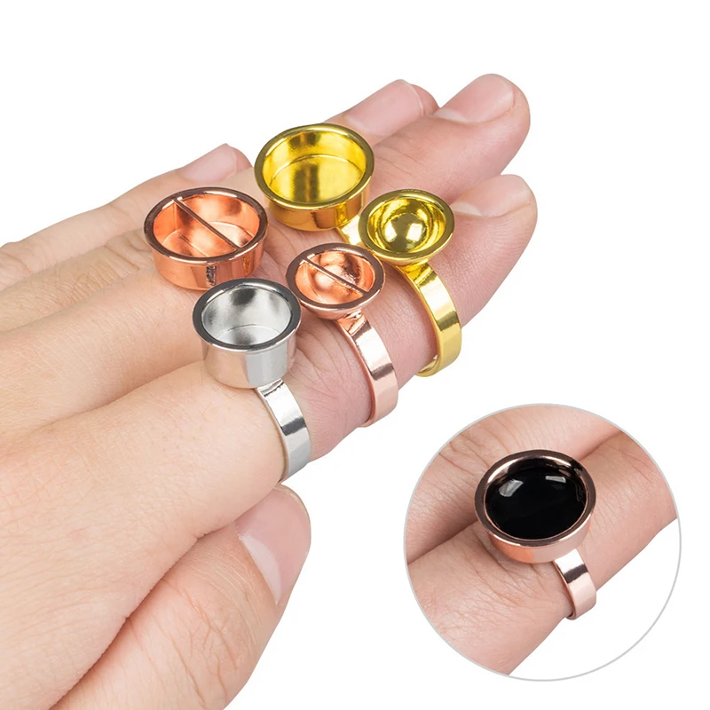 1 шт. многоразовый металлический пигментный стакан для микроблейдинга поддон с