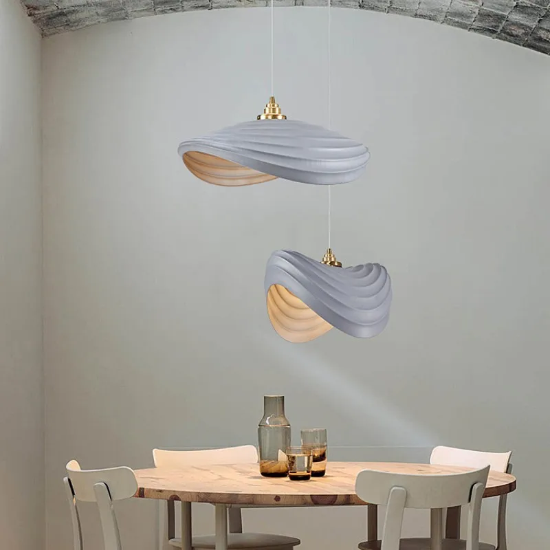 

Room Decor Led Art Chandelier Pendant Lamp Light Modern Minimalism E27Nordic Dining Resin Suspend Bar Macaron Droplight Fixtures