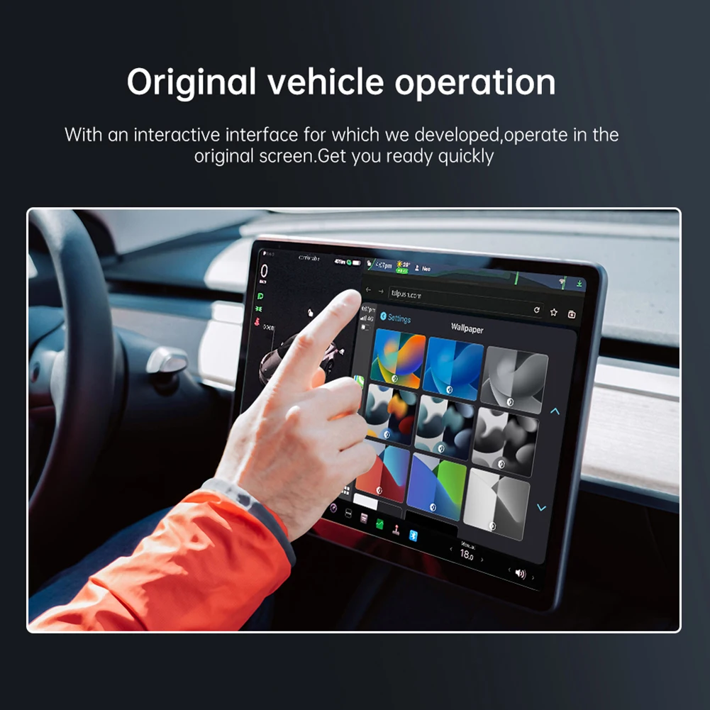 

Wireless CarPlay For Tesla Model 3 Adapter Ai Box WiFi 5G-Connect Plug And Play Upgrade 3W Car Electronic Carplay Accessories