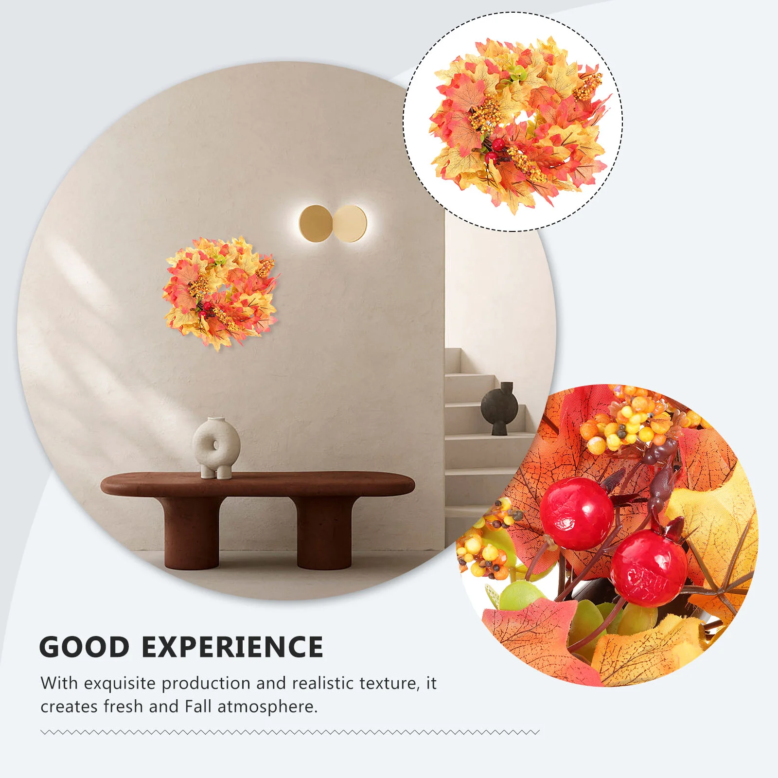 Ягодный искусственный венок декор для дома приветственная дверь 30X30 см шелковая