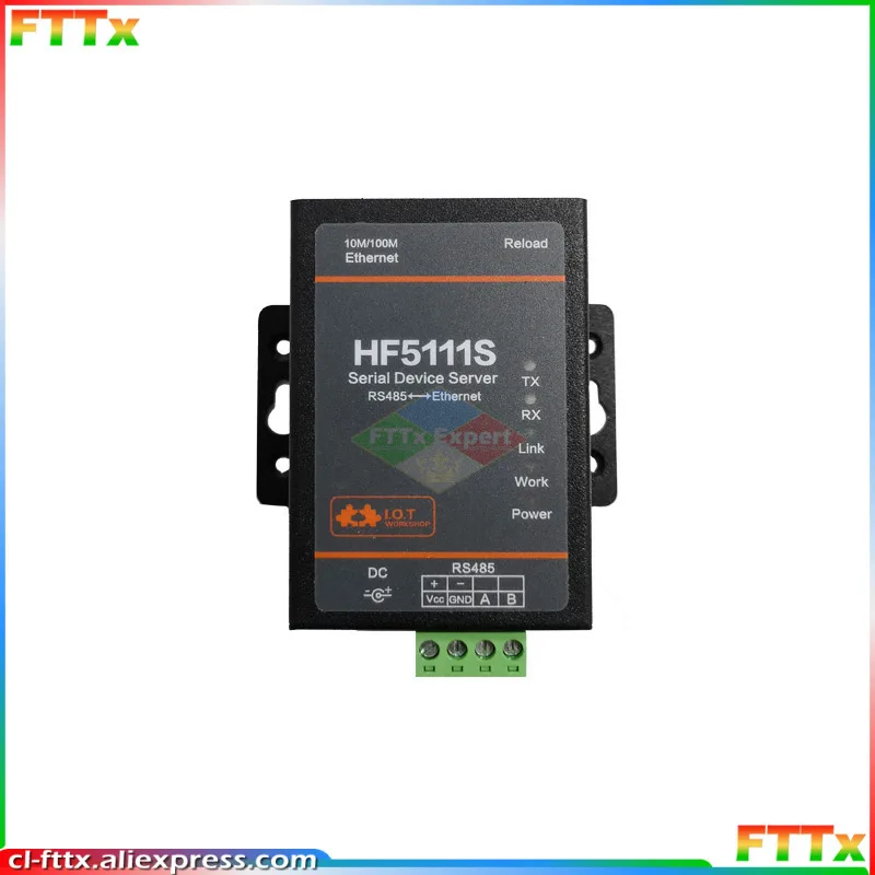 HF5111S Малый размер RJ45 RS458 Последовательный порт Ethernet Бесплатный преобразователь